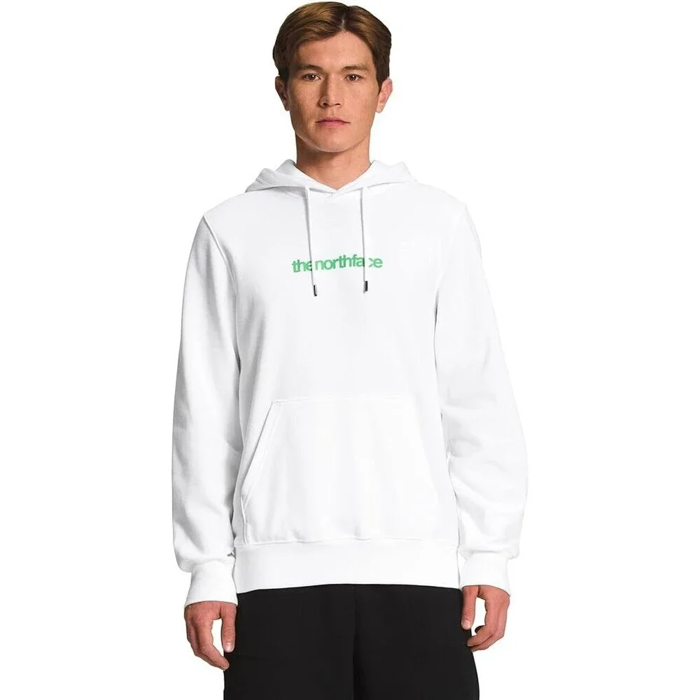 The North Face Graphic Injection Hoodie Men's Medium White Green Pullover ONF445